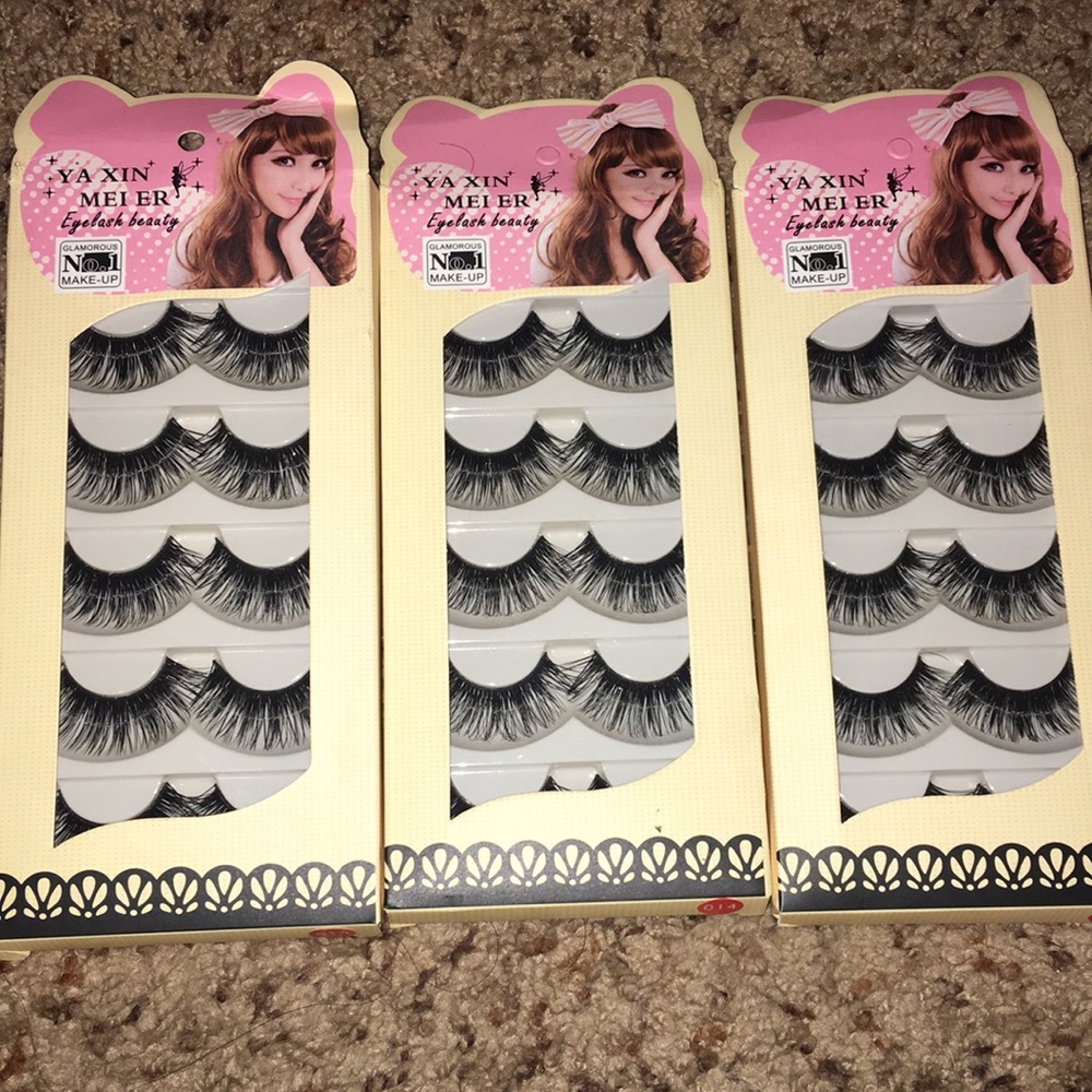 3-pack eyelashes